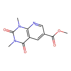 methyl 1,3-dimethyl-2,4-dioxopyrido[2,3-d]pyrimidine-6-carboxylate structure