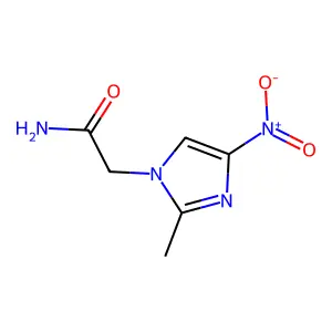 2-(2-methyl-4-nitro-1H-imidazol-1-yl)acetamide structure