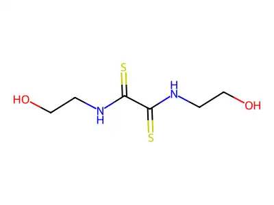 N,N'-Bis(2-hydroxyethyl)dithiooxamide structure