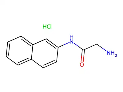 2-Amino-N-2-naphthylacetamide monohydrochloride structure