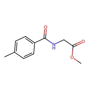 Methyl [(4-methylbenzoyl)amino]acetate structure