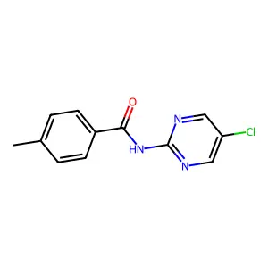 N-(5-chloropyrimidin-2-yl)-4-methylbenzamide structure