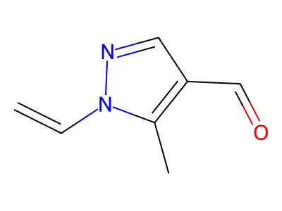 5-Methyl-1-vinyl-1H-pyrazole-4-carbaldehyde structure