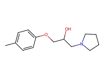 1-(4-Methylphenoxy)-3-pyrrolidin-1-ylpropan-2-ol structure