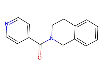 3,4-dihydro-1H-isoquinolin-2-yl(pyridin-4-yl)methanone structure