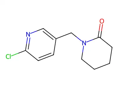 1-[(6-Chloropyridin-3-yl)methyl]piperidin-2-one structure