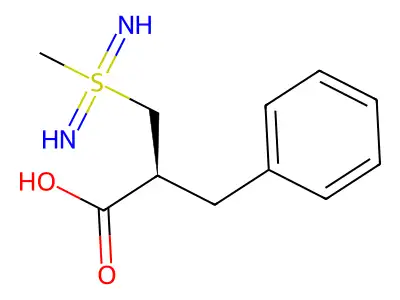 (2-Carboxy-3-phenylpropyl)methylsulfodiimide structure