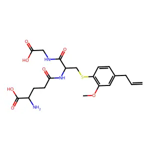 Glycine, N-(N-L-gamma-glutamyl-S-(2-methoxy-4-(2-propenyl)phenyl)-L-cysteinyl)- structure