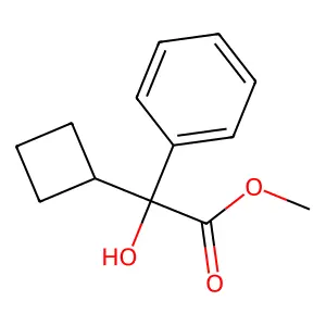 Methyl cyclobutyl(hydroxy)phenylacetate structure