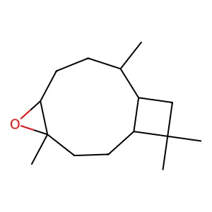 4,9,12,12-Tetramethyl-5-oxatricyclo(8.2.0.04,6)dodecane structure