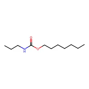 庚基N-丙基氨基甲酸酯 structure