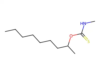 O-nonan-2-yl N-methylcarbamothioate structure