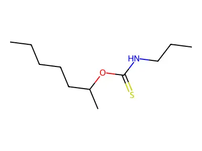 O-heptan-2-yl N-propylcarbamothioate structure