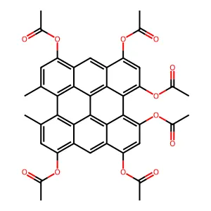 Desoxohypericin hexaacetate structure