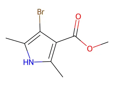methyl 4-bromo-2,5-dimethyl-1H-pyrrole-3-carboxylate structure