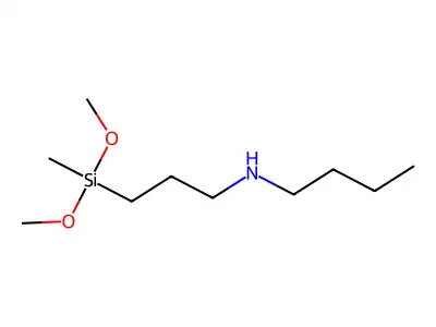 N-{3-[Dimethoxy(methyl)silyl]propyl}butan-1-amine structure