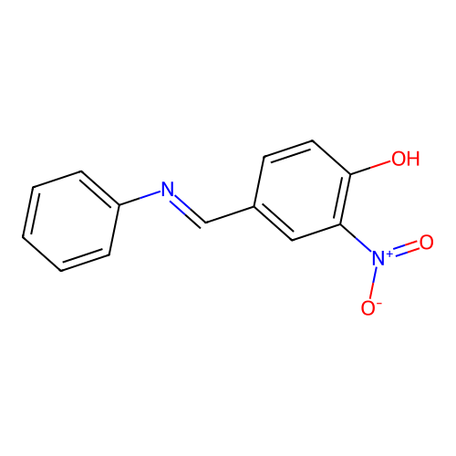 2-Nitro-alpha-phenylimino-para-cresol structure