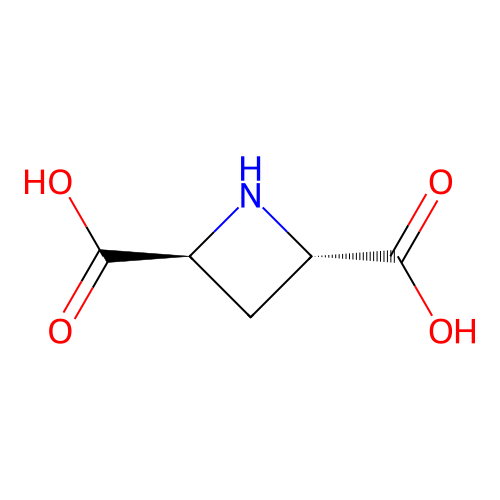 trans-Azetidine-2,4-dicarboxylic acid structure