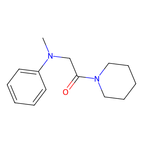 Piperidine, 1-(N-methyl-N-phenylglycyl)- structure