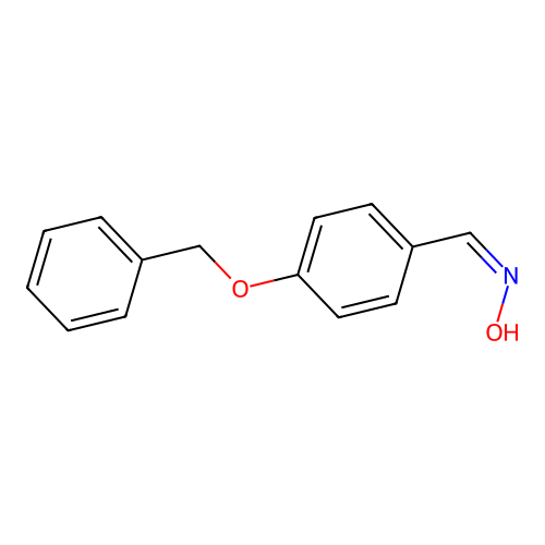 (Z)-4-(benzyloxy)benzaldehyde oxime structure