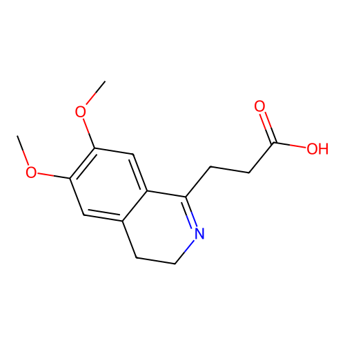 3-(6,7-Dimethoxy-3,4-dihydroisoquinolin-1-yl)propanoic acid structure