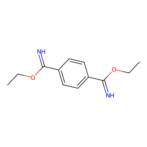 Ethoxy[4-(ethoxyiminomethyl)phenyl]methanimine structure