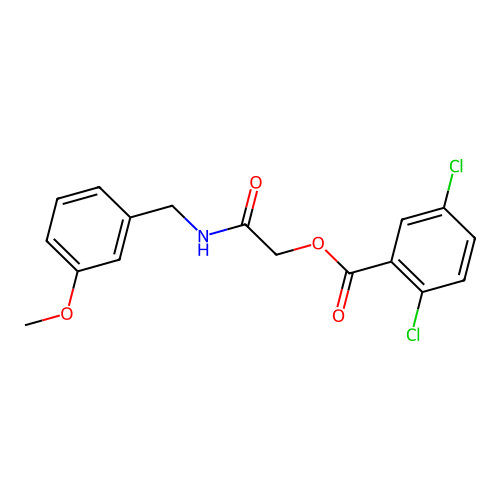 [2-[(3-Methoxyphenyl)methylamino]-2-oxoethyl] 2,5-dichlorobenzoate structure