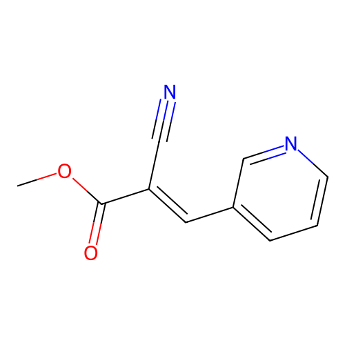 Methyl (E)-2-cyano-3-(pyridin-3-yl)acrylate structure