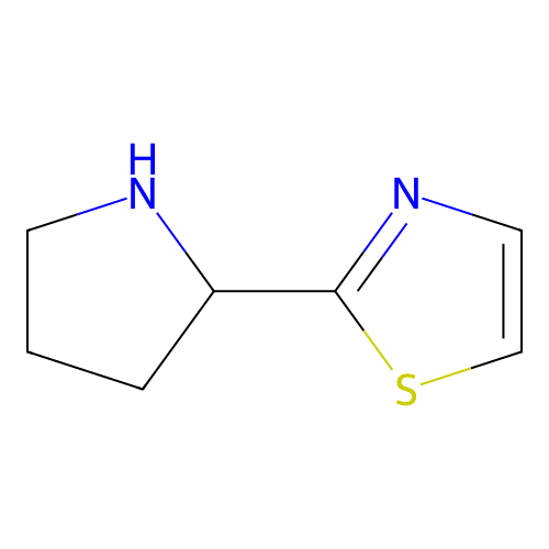 2-(Pyrrolidin-2-yl)-1,3-thiazole structure