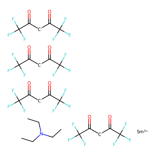 Chemical Compound (C26H19F24NO8Sm-) structure