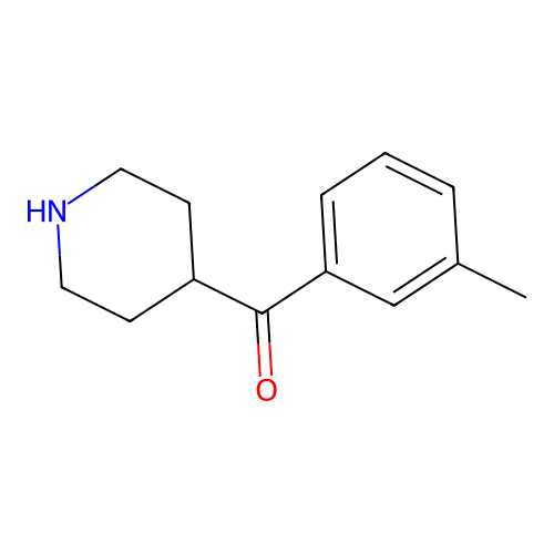4-(3-Methylbenzoyl)-piperidine structure
