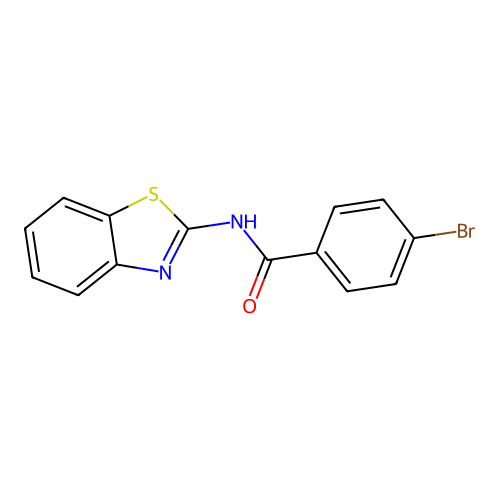 N-(1,3-Benzothiazol-2-yl)-4-bromobenzamide structure