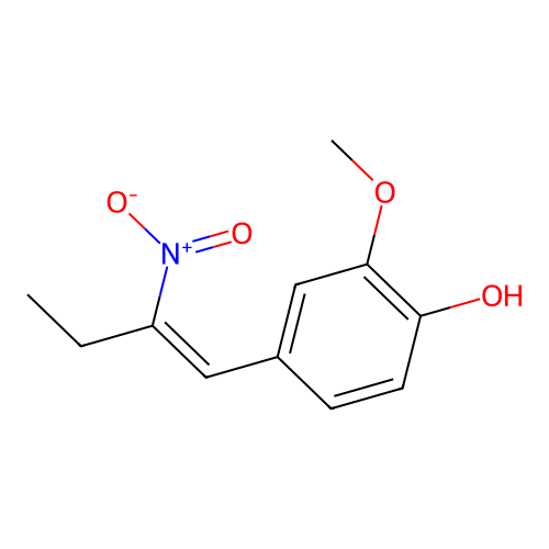 2-Methoxy-4-(2-nitrobut-1-enyl)phenol structure