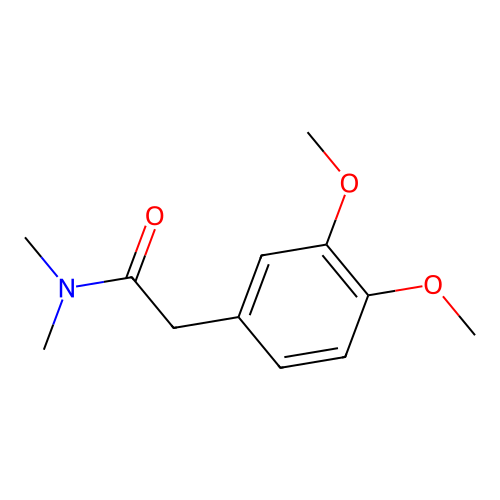 Homoveratrumsaure-dimethylamid structure