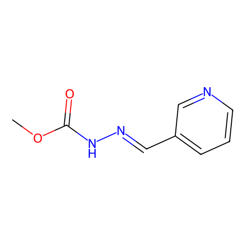 Methyl 2-(pyridin-3-ylmethylene)hydrazinecarboxylate structure