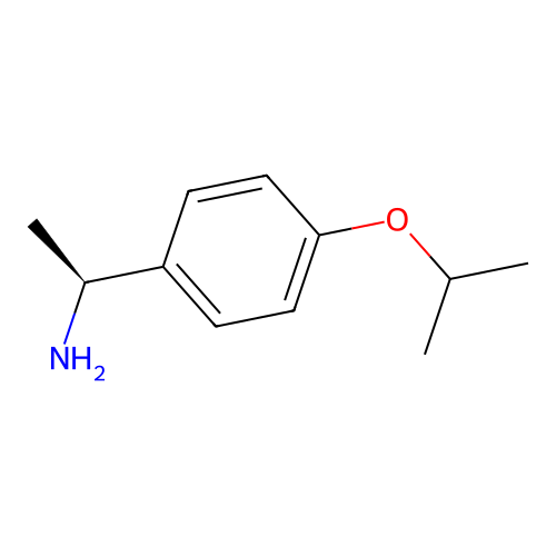 (1S)-1-(4-(propan-2-yloxy)phenyl)ethan-1-amine structure