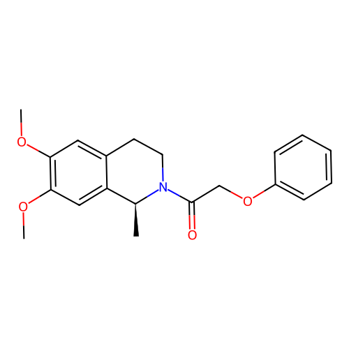(S)-1-(6,7-dimethoxy-1-methyl-3,4-dihydroisoquinolin-2(1H)-yl)-2-phenoxyethanone structure
