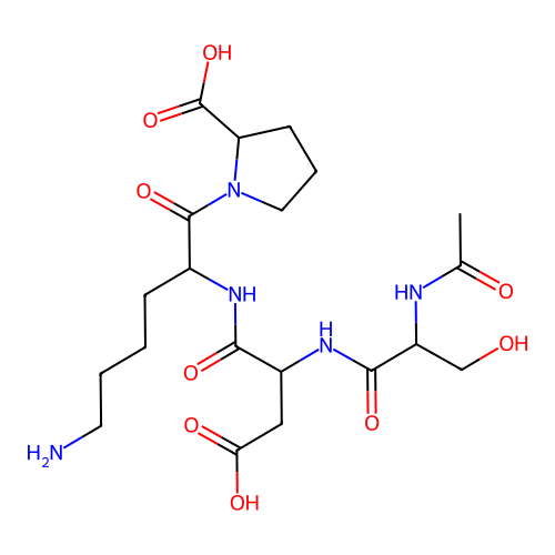 Acetyl-Ser-Asp-Lys-Pro structure