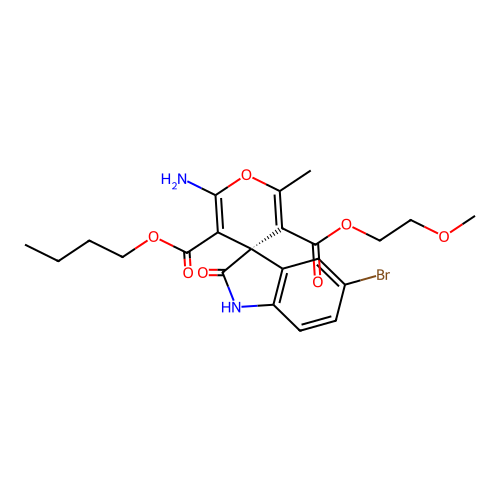 C22H25BrN2O7 structure