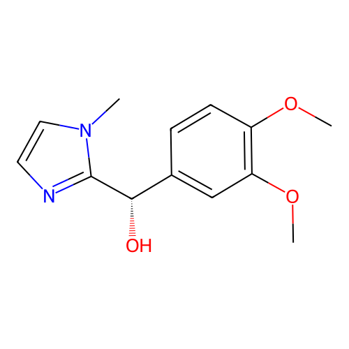 (S)-(3,4-dimethoxyphenyl)(1-methyl-1H-imidazol-2-yl)methanol structure