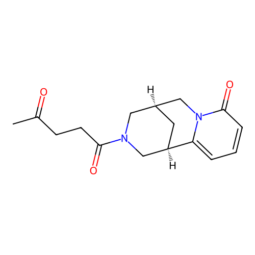 1-((1R,5S)-8-oxo-5,6-dihydro-1H-1,5-methanopyrido[1,2-a][1,5]diazocin-3(2H,4H,8H)-yl)pentane-1,4-dione structure