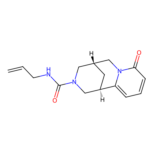 (1R,5R)-N-allyl-8-oxo-4,5,6,8-tetrahydro-1H-1,5-methanopyrido[1,2-a][1,5]diazocine-3(2H)-carboxamide structure