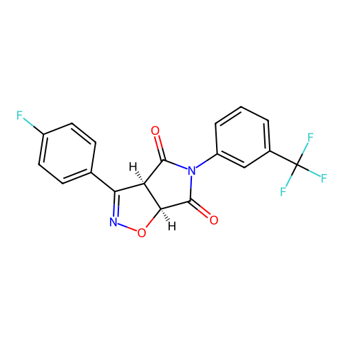 C18H10F4N2O3 structure