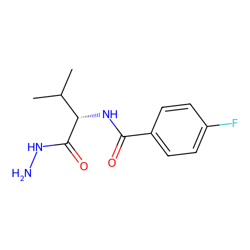 4-Fluoro-N-((S)-1-hydrazinocarbonyl-2-methyl-propyl)-benzamide structure