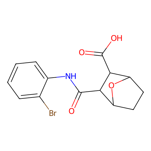 3-((2-Bromophenyl)carbamoyl)-7-oxabicyclo[2.2.1]heptane-2-carboxylic acid structure