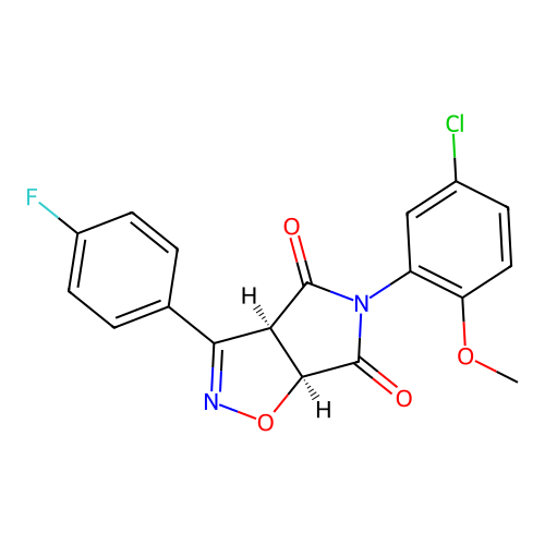 C18H12ClFN2O4 structure