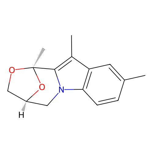 (1R,4S)-1,9,11-trimethyl-1,3,4,5-tetrahydro-1,4-epoxy[1,4]oxazepino[4,3-a]indole structure
