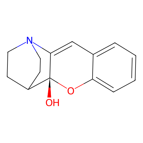 (4aR)-2,3,4,4a-tetrahydro-1,4-ethanochromeno[3,2-b]pyridin-4a-ol structure