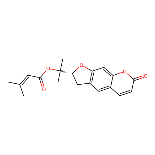Isopropylidenylacetyl-marmesin structure