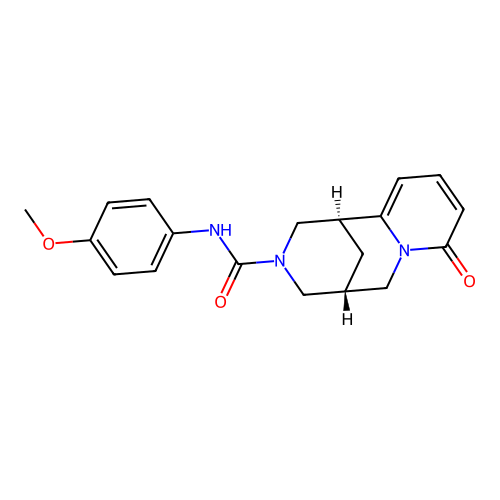 (1S,5R)-N-(4-methoxyphenyl)-8-oxo-1,5,6,8-tetrahydro-2H-1,5-methanopyrido[1,2-a][1,5]diazocine-3(4H)-carboxamide structure